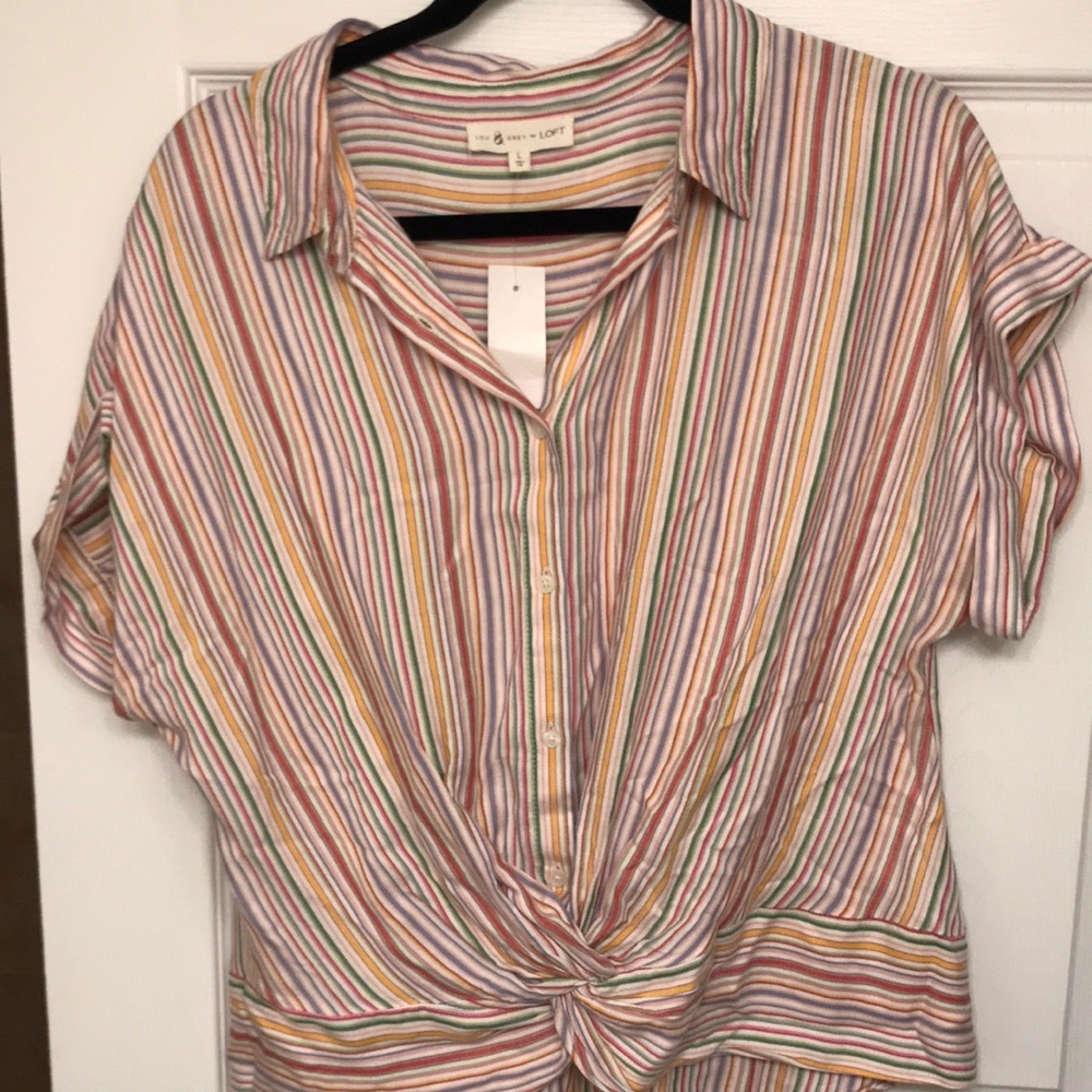 Lou & Grey Striped Blouse
